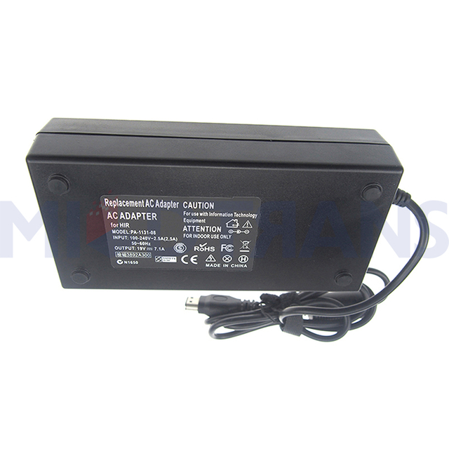 Para HP 19V 7.1A 135W Adaptador de computadora portátil