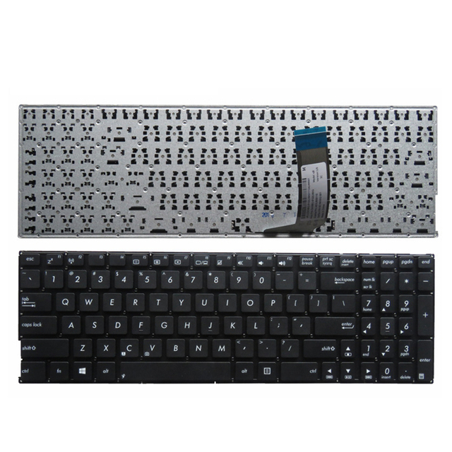 Nuevo teclado para computadora portátil de EE. UU. Para Asus X556 Diseño de teclado negro de EE. UU.