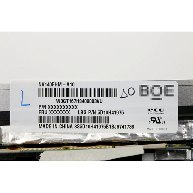 NV140FHM-A10 para Lenovo Ideapad Yoga 700-14ISK Yoga 3-1470 14 "FHD 1920x1080 30 pines LCD pantalla táctil del ordenador portátil