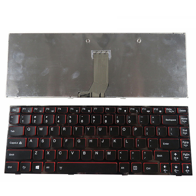 Nuevo teclado de computadora portátil para Lenovo Y410P Diseño de teclado de EE. UU. Retroiluminado