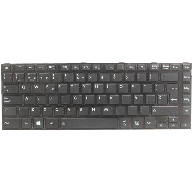 Teclado de ordenador portátil SP para Toshiba L40D-A C40-A C40D C40 S40-A C45 C45T teclado español