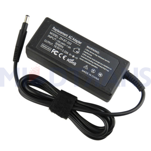 Para HP 19.5V 3.33A 4.8*1.7 mm 65W Adaptador de laptop