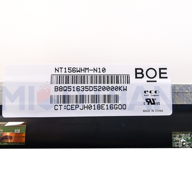 LED delgado de 15.6 pulgadas NT156WHM-N10 NT156WHM N10 Panel de pantalla LCD LCD 1366*768 HD 40PINS LVDS