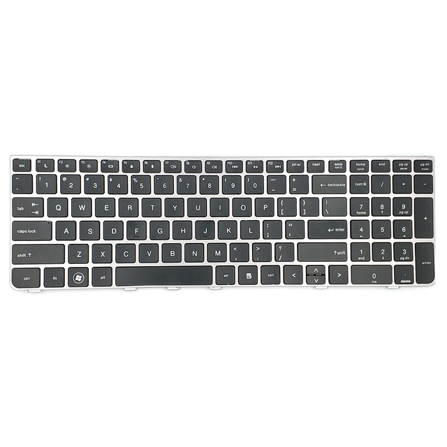 Teclado para computadora portátil de EE. UU. Para teclado en inglés HP 4530 con marco Slive