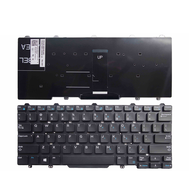 Teclado en inglés para Dell Latitude E5450, teclado de repuesto para portátil de EE. UU. 