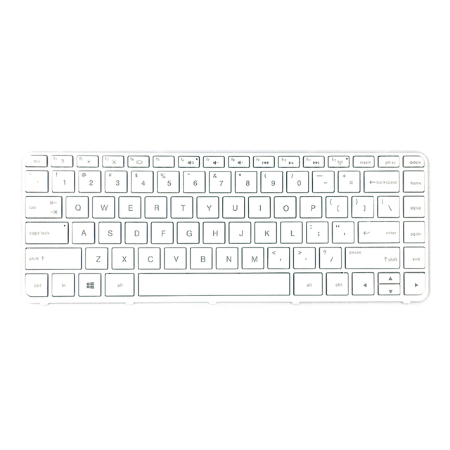 Teclado de diseño de EE. UU. a precio de fábrica para HP 14-N Notebook Laptop Keyboard Replacement Pars White
