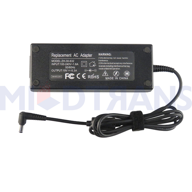 Para ASUS 19V 6.3A 5.5*2.5 mm Cargador de cuaderno