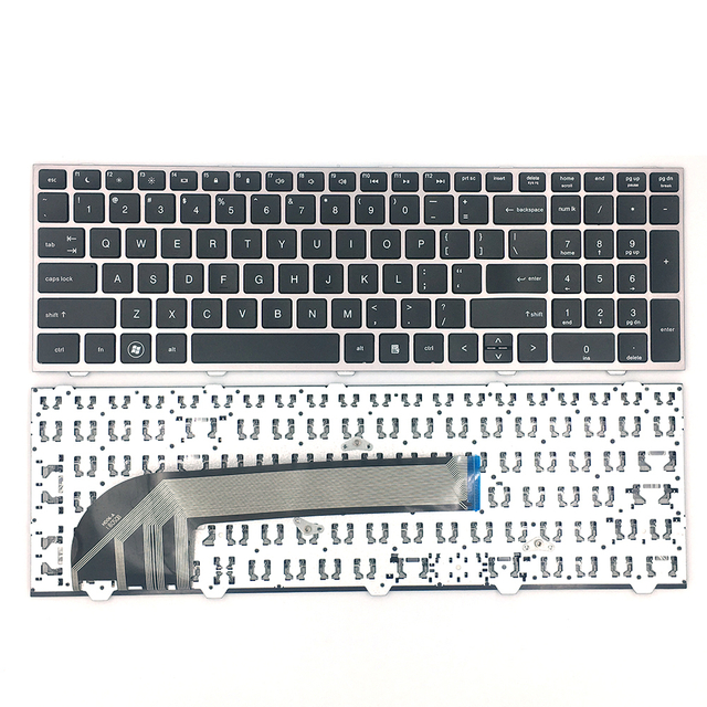 Teclado para computadora portátil de EE. UU. Para teclado en inglés HP 4540 con marco