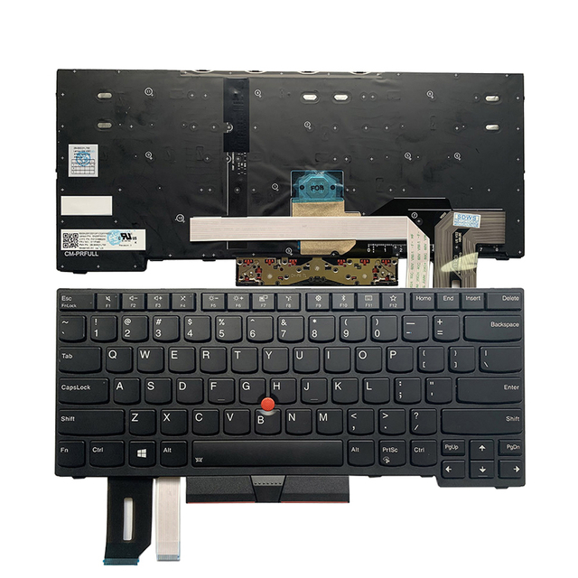 Teclado inglés para portátil Lenovo Thinkpad E480 US Keyboard