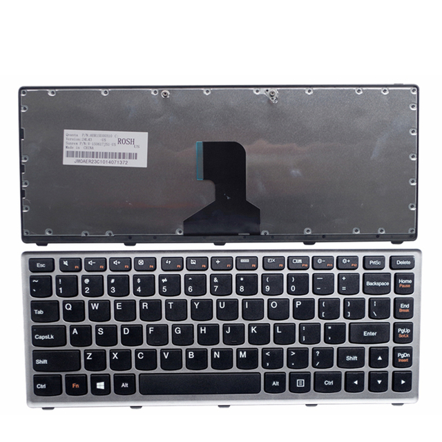 Nuevo teclado de EE. UU. Para Lenovo Z400 Diseño de teclado de computadora portátil en inglés