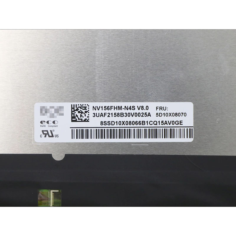 15.6" FHD 1920x1080 30 pines EDP Slim Antiglave IPS Laptop Pantalla LCD NV156FHM-N4S