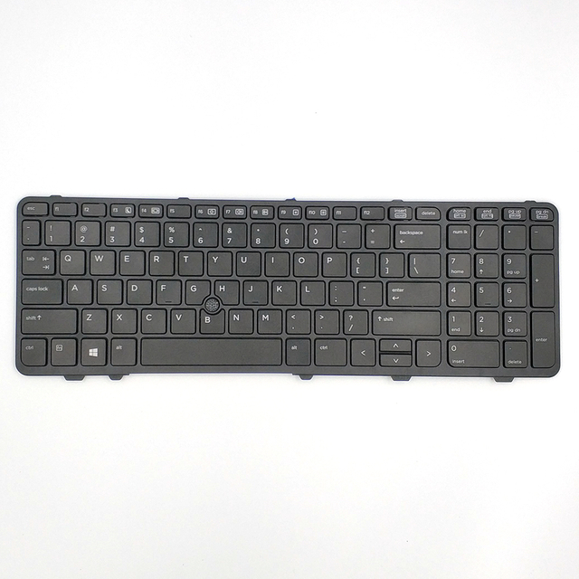 Reemplazo de diseño de EE. UU. para teclado de computadora portátil para HP Probook 650 G1 con puntero con marco
