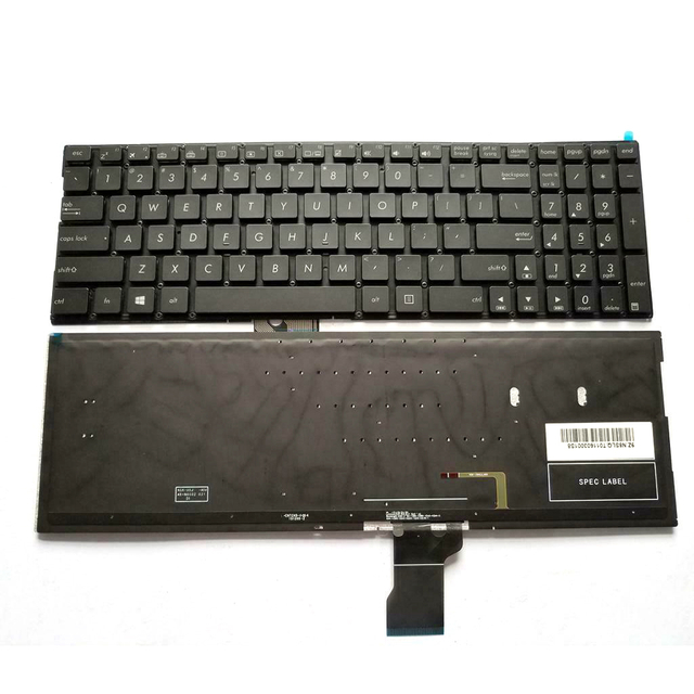 Nuevo para Asus UX501 Laptop Keyboard US con teclado retroiluminado sin marco