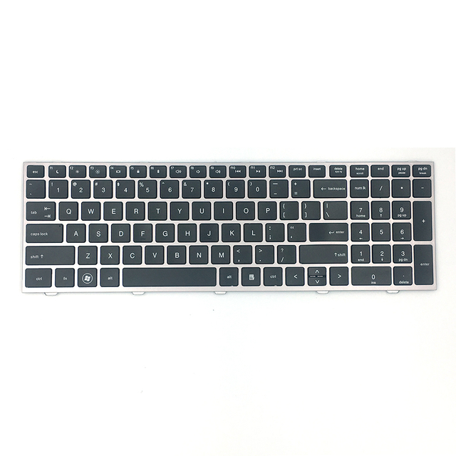 Teclado para computadora portátil de EE. UU. Para teclado en inglés HP 4540 con marco