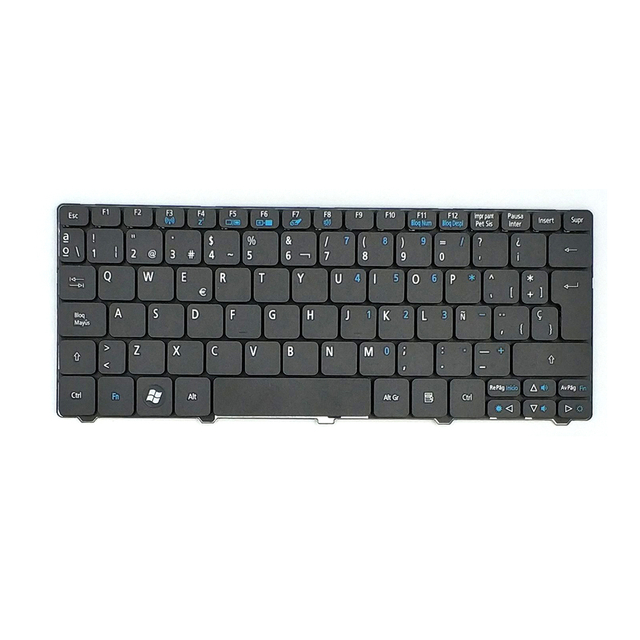 Teclado español para Acer Aspire One D255 D257 AOD257 D260 D270 521 532 532H 533 AO521 AO533 NAV50 portátil SP teclado