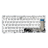 Reemplazo nuevo teclado de computadora portátil de EE. UU. Para Lenovo 110-14 con marco con teclado de potencia en inglés