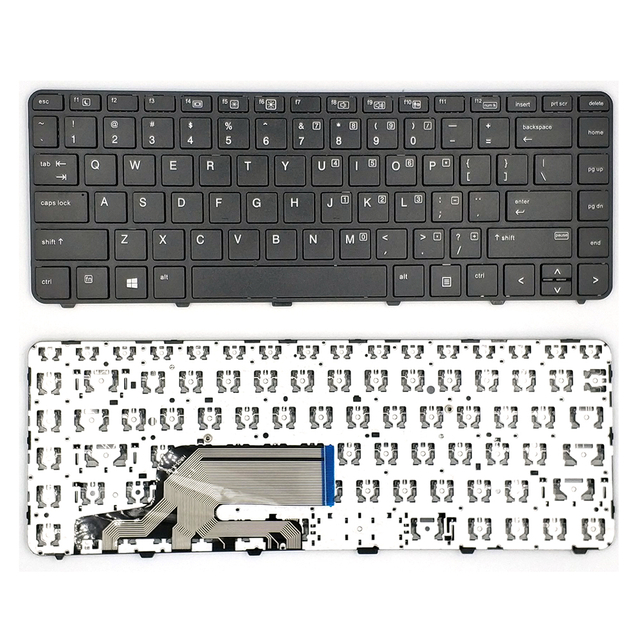 Teclado para portátil con marco para HP Probook 440 G3 diseño de EE. UU. Nuevo