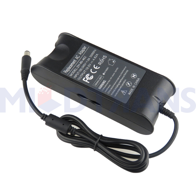 Para Dell 19.5V 4.62a 7.4*5.0 mm Adaptador de alimentación de la computadora