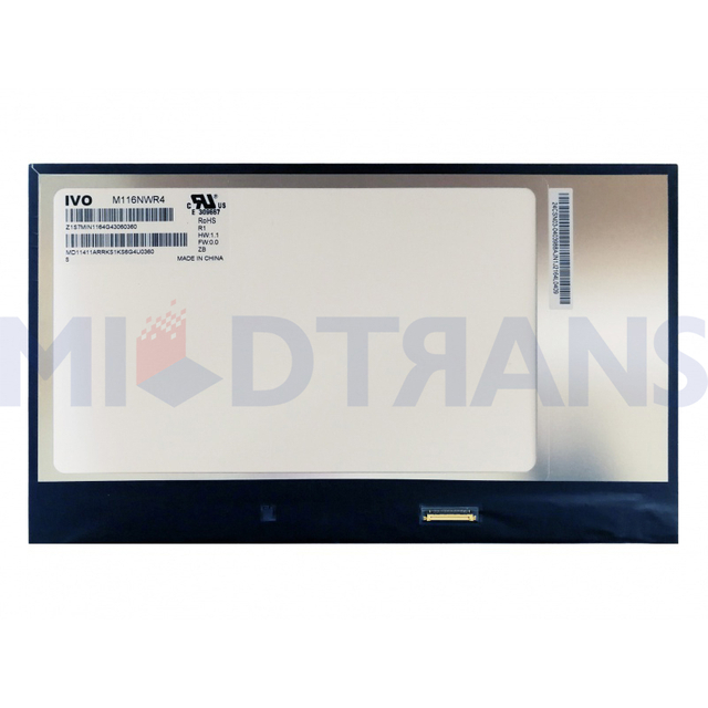 11.6 "HD EDP 30 PIN M116NWR4 R1 Pantalla LCD LCD PCBA Bent