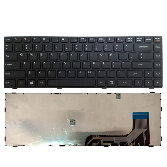Nuevo teclado de EE. UU. Para Lenovo 100-14 Diseño de teclado de computadora portátil de EE. UU.
