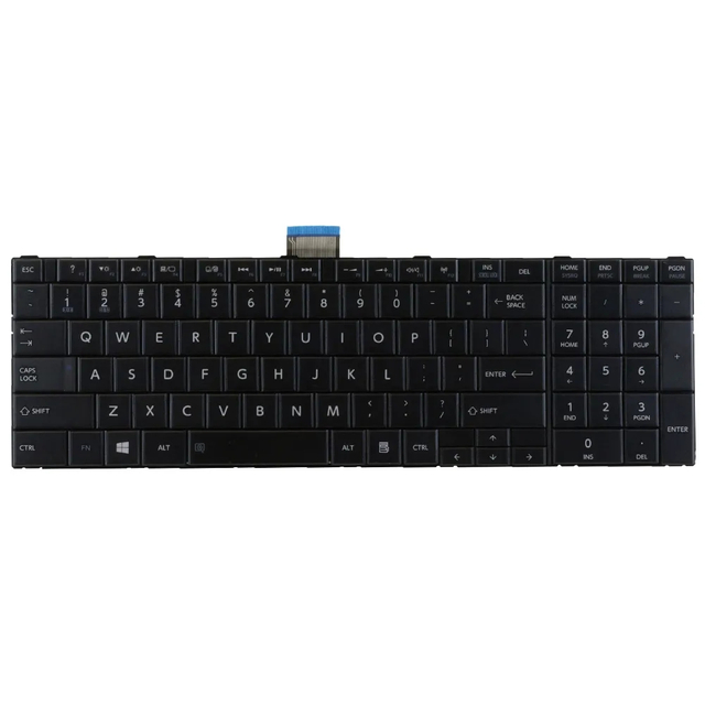Teclado de computadora portátil de cuaderno de reemplazo en caliente para diseño de Toshiba C850 BR