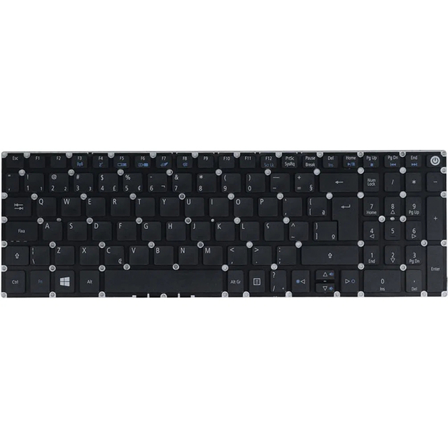Ajuste del teclado portátil de portátil de repuesto en caliente para Acer Aspire A515-51-55QD BR Diseño