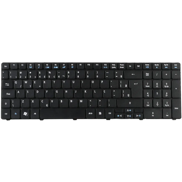 Teclado portátil para Acer Aspire 5810 BR Diseño de teclado