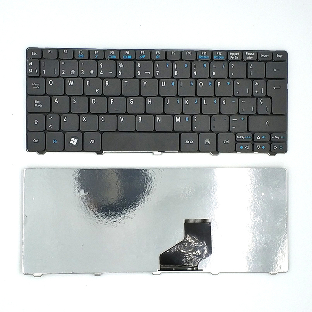 Teclado español para Acer Aspire One D255 D257 AOD257 D260 D270 521 532 532H 533 AO521 AO533 NAV50 portátil SP teclado