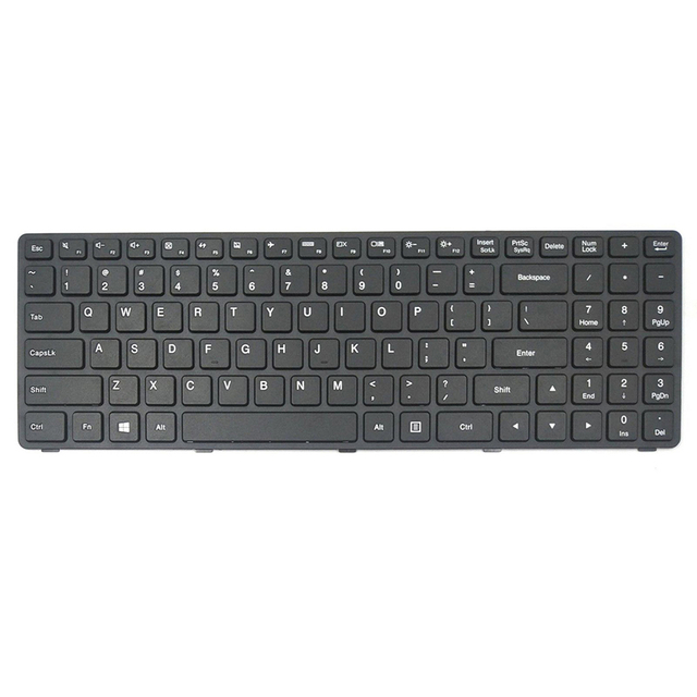 Nuevo buen precio para Lenovo 100-15IBD, diseño de EE. UU., teclado para portátil con marco