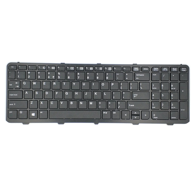Teclado para computadora portátil de EE. UU. Para HP Probook 450 G1 Teclado en inglés con marco