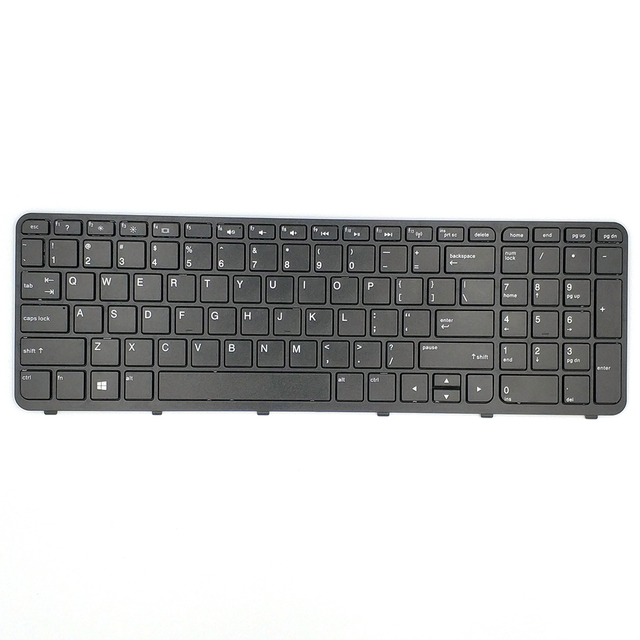 Para HP ProBook 350 G1 con marco Inglés EE. UU. Pieza de repuesto para teclado de computadora portátil