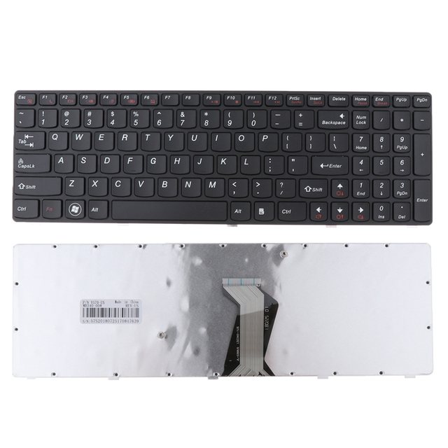 Nuevo teclado de computadora portátil para Lenovo Ideapad Y570 Diseño de teclado de computadora portátil de EE. UU.