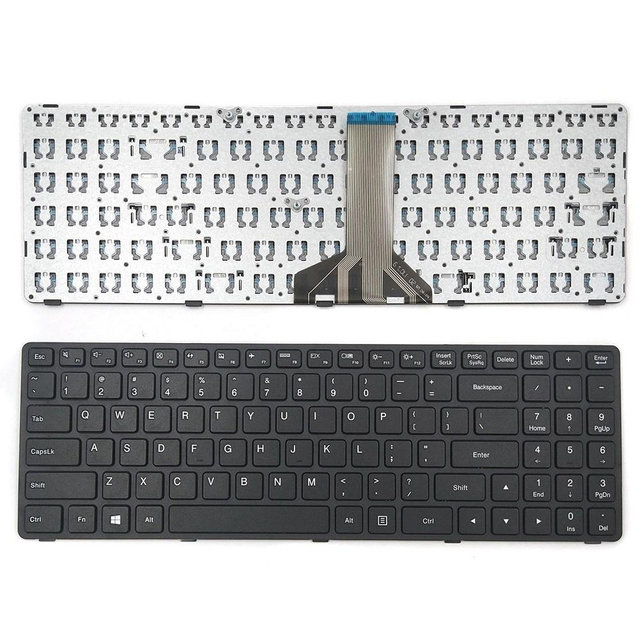 Nuevo buen precio para Lenovo 100-15IBD, diseño de EE. UU., teclado para portátil con marco