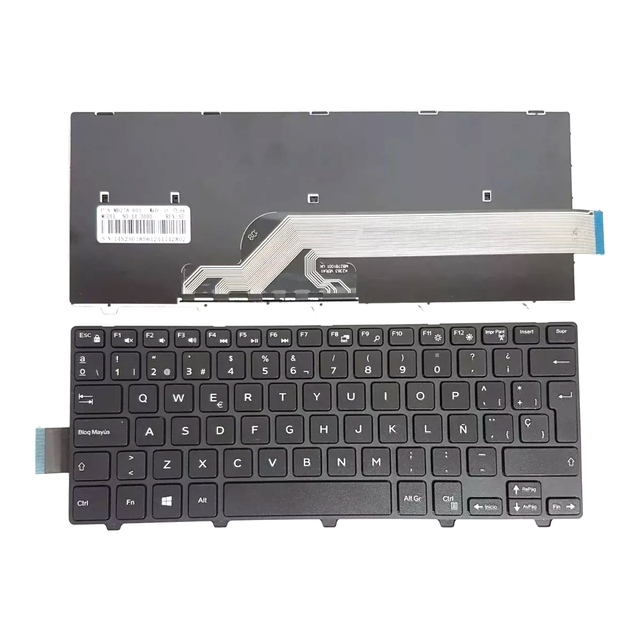 Nuevo teclado español para portátil para Dell Inspiron 14-3000 3441 3442 3443 3451 3452 3458 5442 5445 SP diseño de teclado