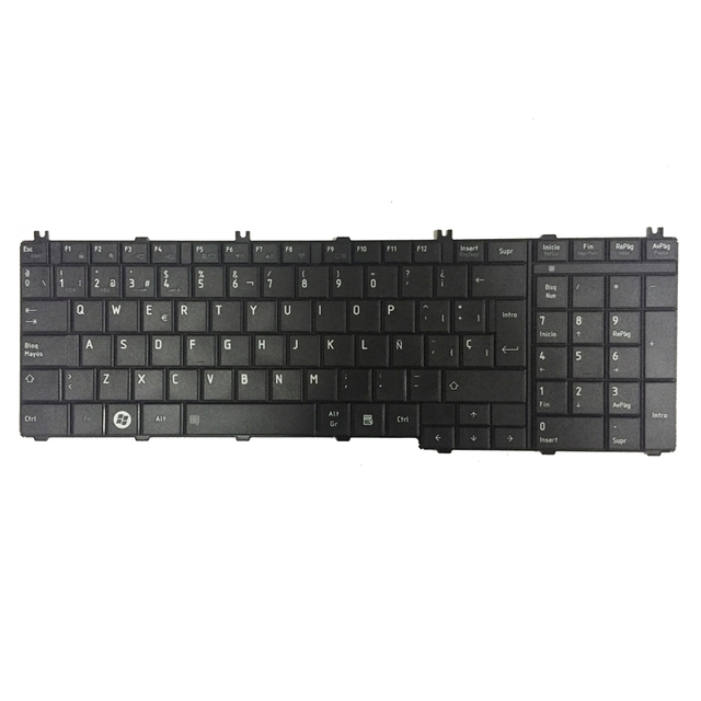 Teclado español para portátil Toshiba L670 L670D L675 L675D C660 C660D C655 L655 L655D C650 C650D L650 C670 L750 L750D SP