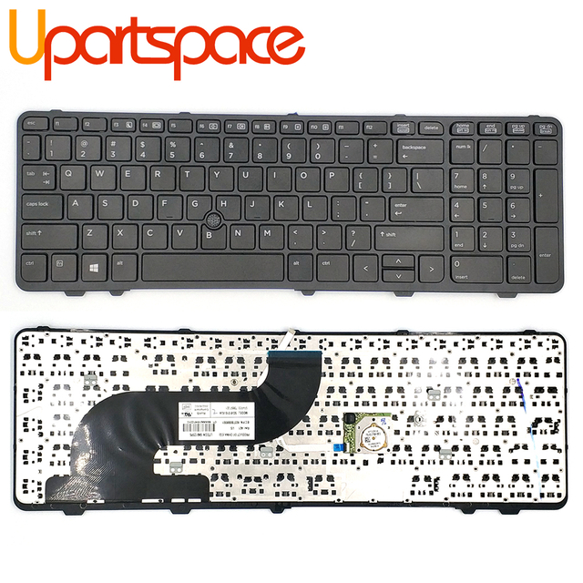 Reemplazo de diseño de EE. UU. para teclado de computadora portátil para HP Probook 650 G1 con puntero con marco