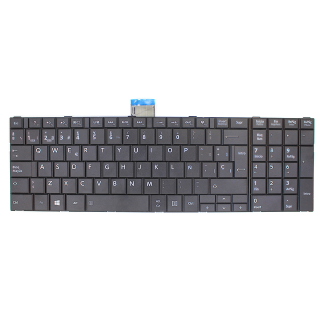 Español para Toshiba C850 C855D C850D C855 C870 C870D C875 L875 L850 L850D L855 L855D L870 L950 L950D L955 SP teclado portátil