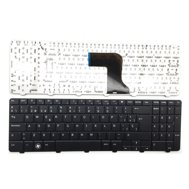 Venta al por mayor de teclado español para computadora portátil para Dell Inspiron 15R M5010 N5010 09GT99 SP teclado para computadora portátil