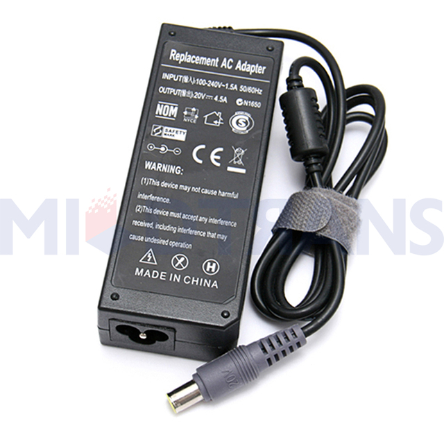 Para Lenovo 20V 4.5A 7.9*5.5 mm 90W Adaptador de computadora portátil