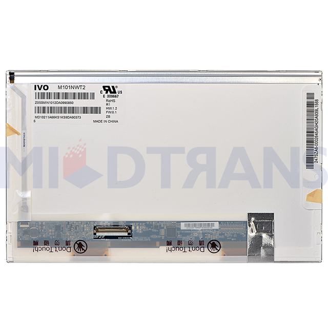10.1 pulgadas 40pins 1024x600 LED LED LCD Pantalla LTN101NT02 CLAA101NB01A M101NWT2 R1 B101AW03 V.0 B101AW03 V0
