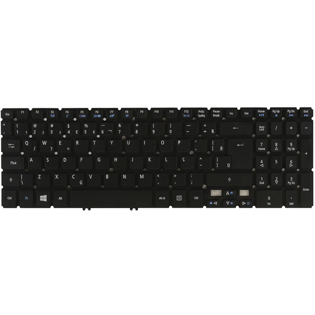 Teclado de computadora portátil con diseño BR Brasil para Acer V5-571