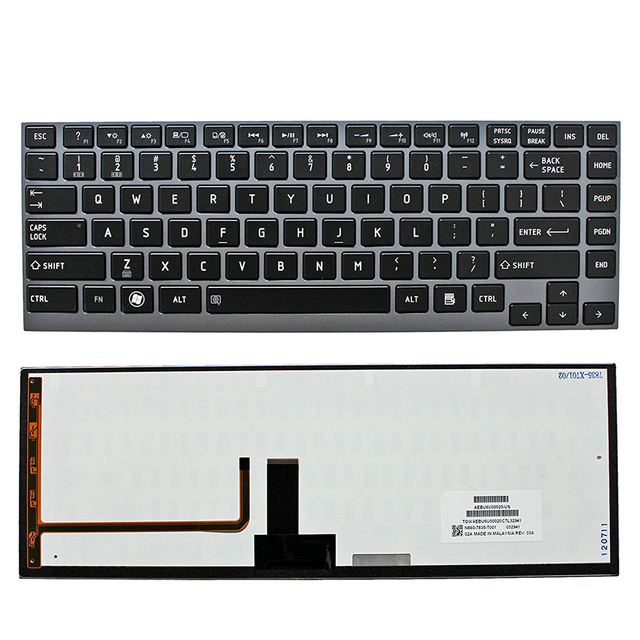 Nuevo teclado de computadora portátil para Toshiba Z830 Diseño de teclado de EE. UU.