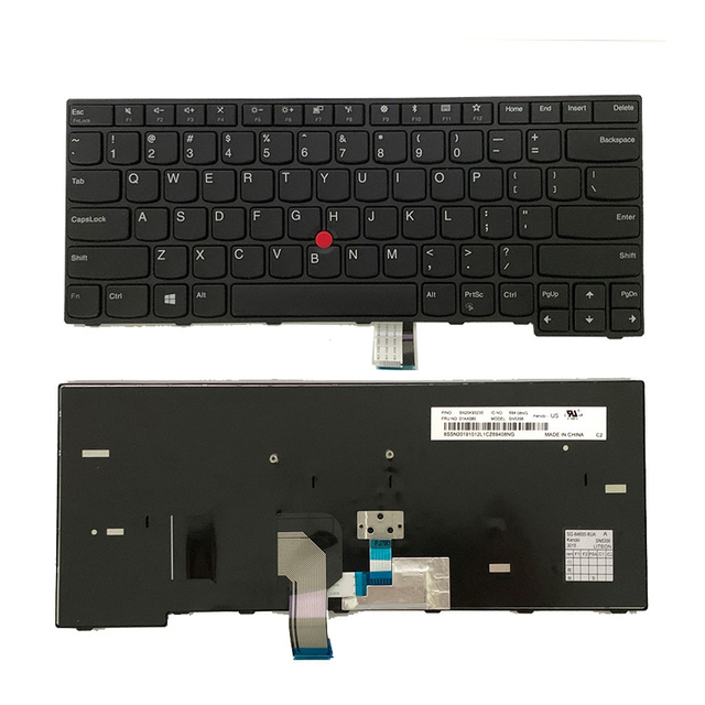 Nuevo teclado de EE. UU. Para Lenovo Thinkpad E470 Teclado de computadora portátil en inglés