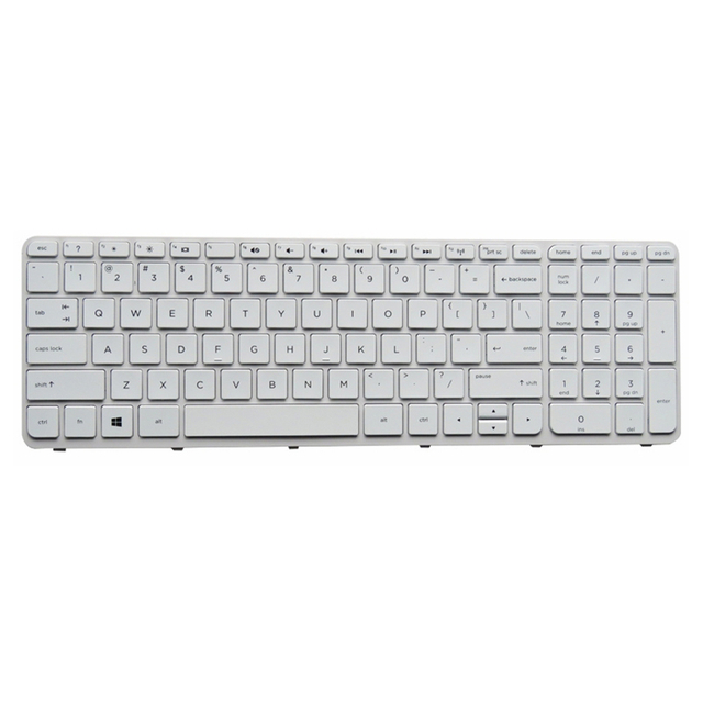 Reemplazo de teclado de EE. UU. Apto para HP 15-E Teclado de computadora portátil en inglés Blanco