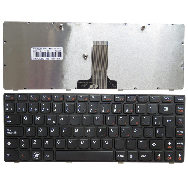 Nuevo teclado español para portátil Lenovo G470 V470 B470 B490 G475 B475E V480C B480 M490 B475 V480 M495 SP teclado