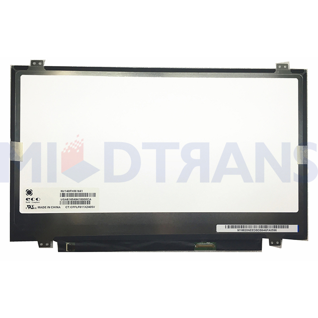 NV140FHM-N41 NV140FHM N41 14.0 Slim 30 PINS FHD IPS LCD Reemplazo de la pantalla de la computadora portátil
