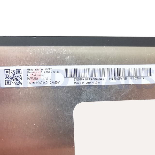 14.0 "Pantalla LCD LCD LCD B140Qan02.0 2560x1440 WQHD EDP 40pins Pantalla