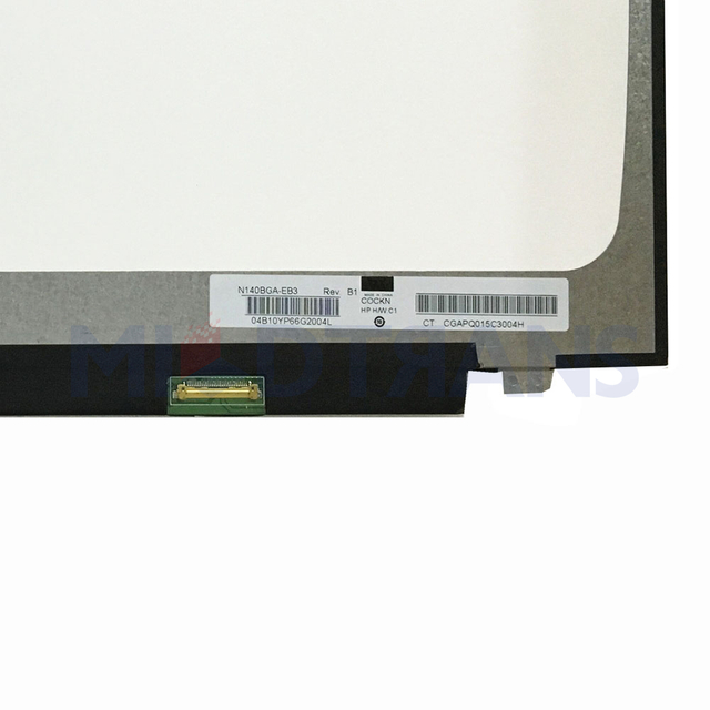 Matriz de laptop de pantalla LCD de 14.0 pulgadas 1366*768 EDP 30 PIN Modelo N140BGA-EB3 N140BGA EB3